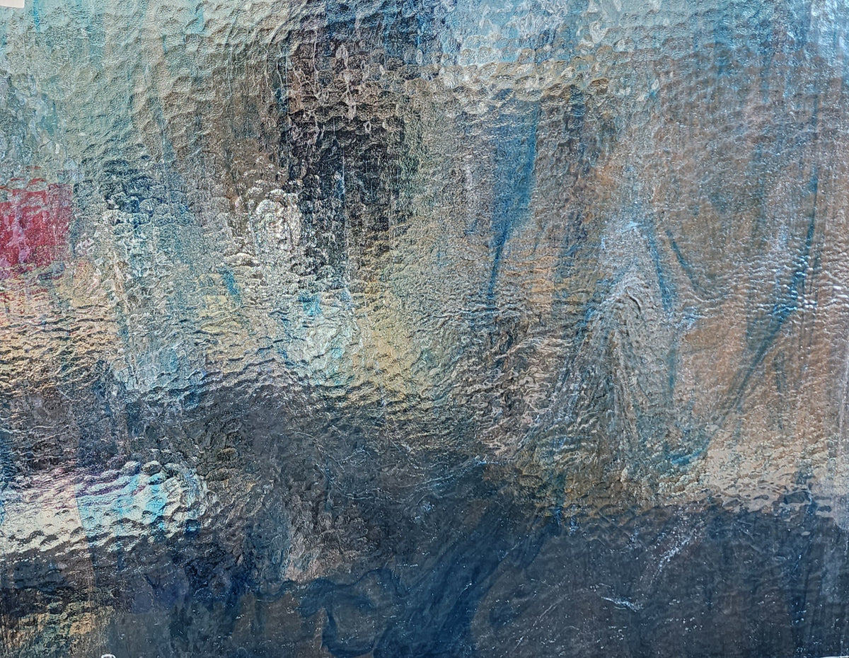 Clear/Blue Wispy Cathedral T