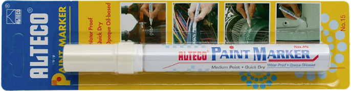 Alteco Paint Marker White