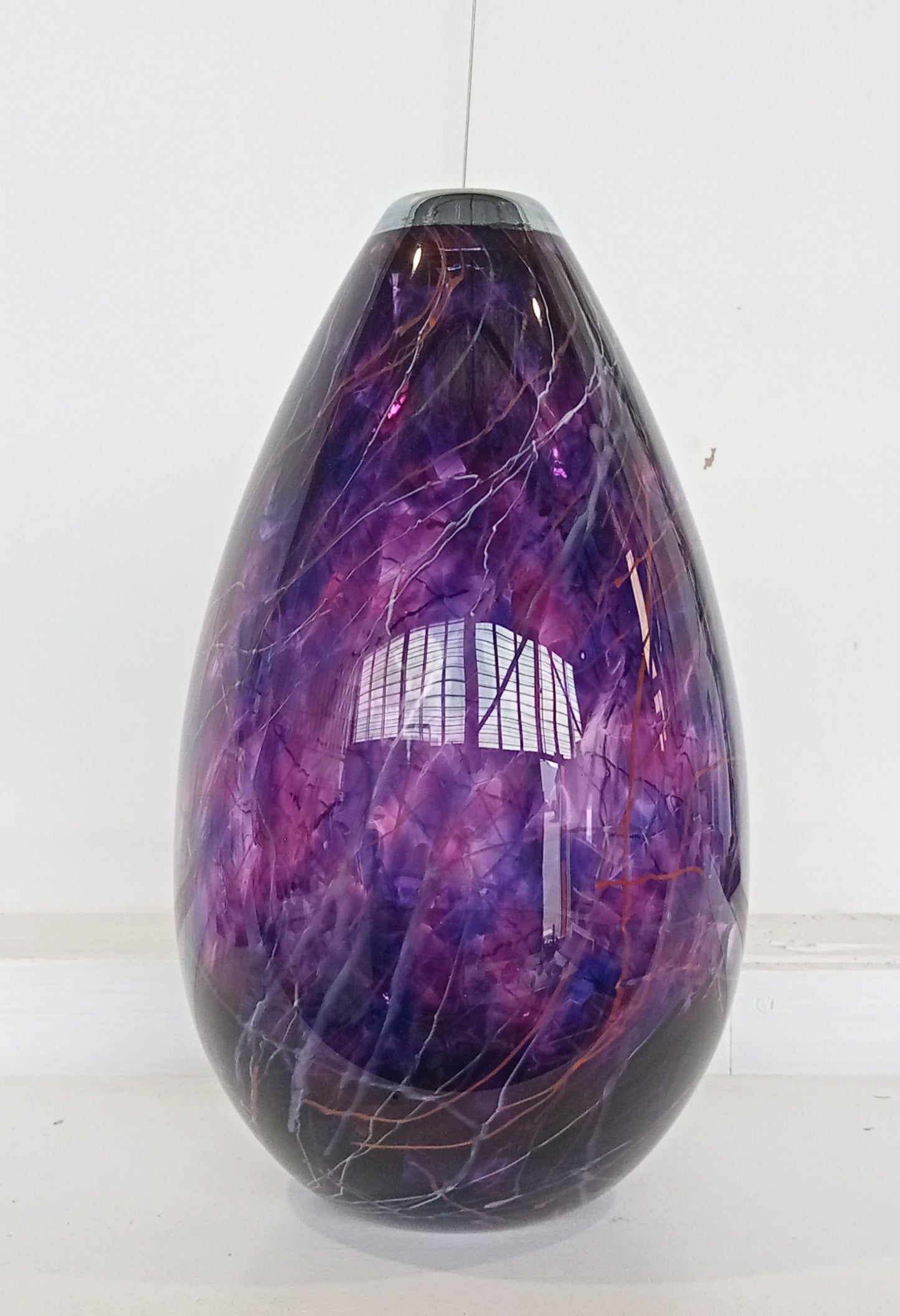 Keith Grinter - Teardrop Vase Violet