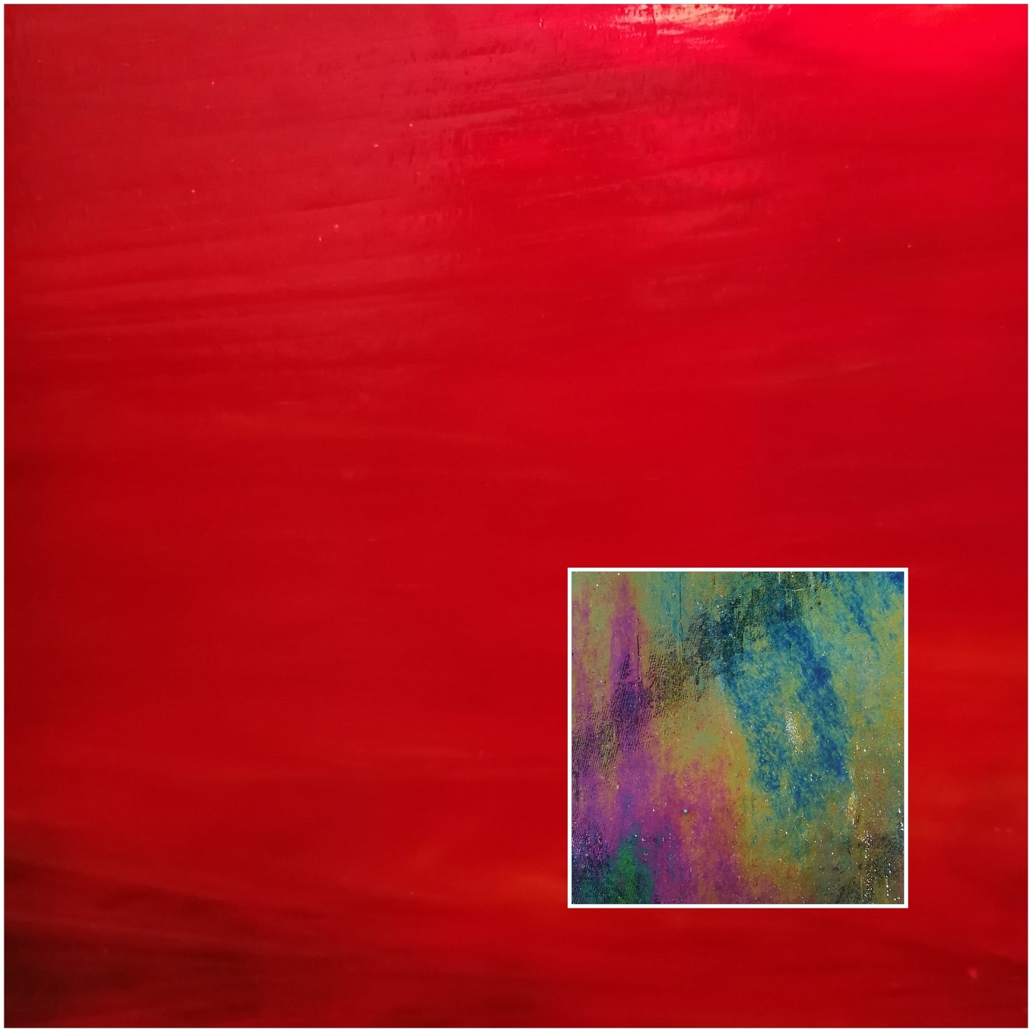 Dark Red Double Rolled Iridised O