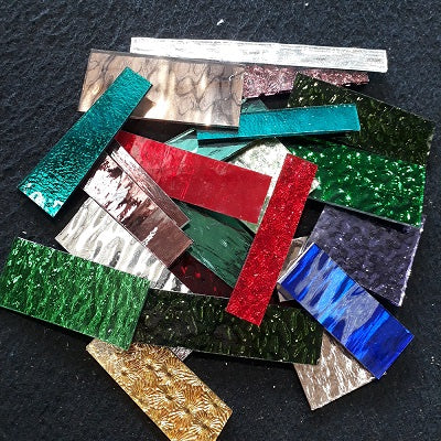 Shimmer Glass Scrap Packs - Mixed Colours