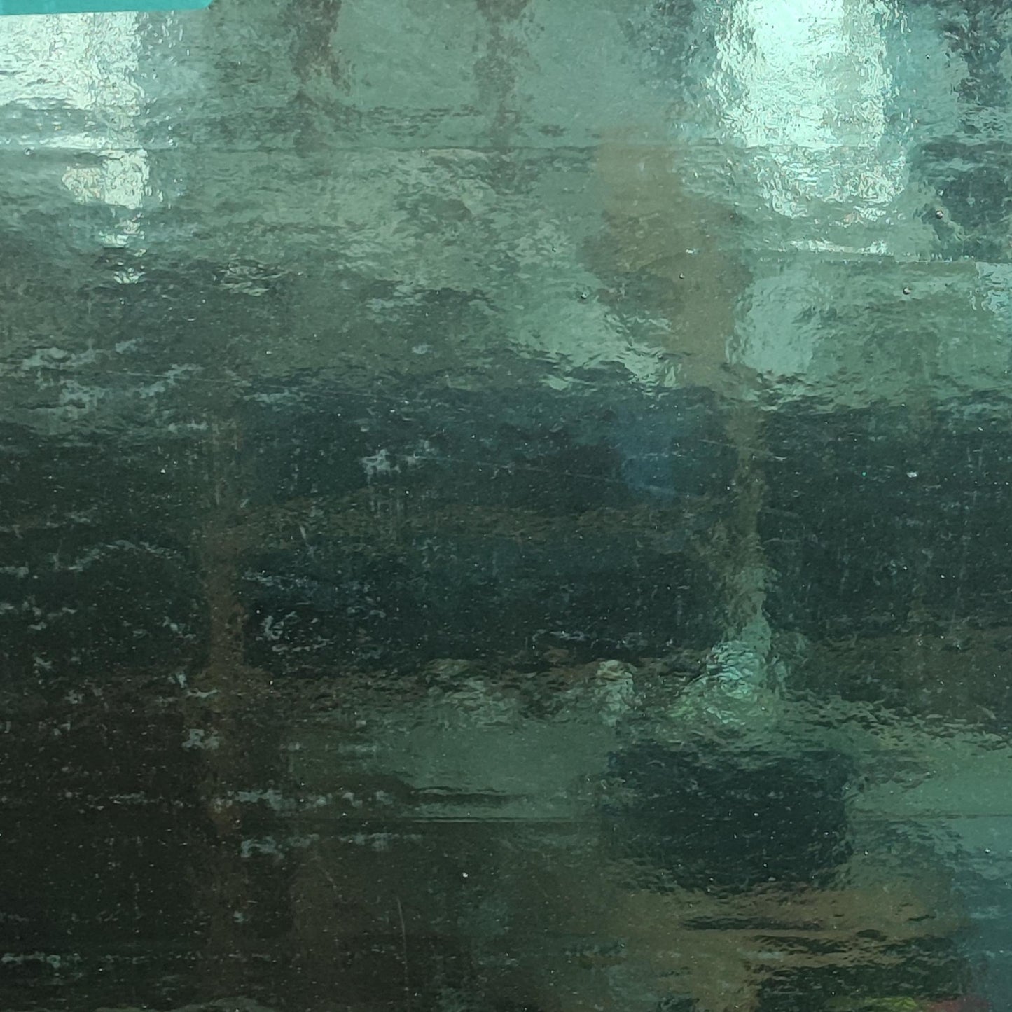 Medium Aqua Blue Double Rolled T