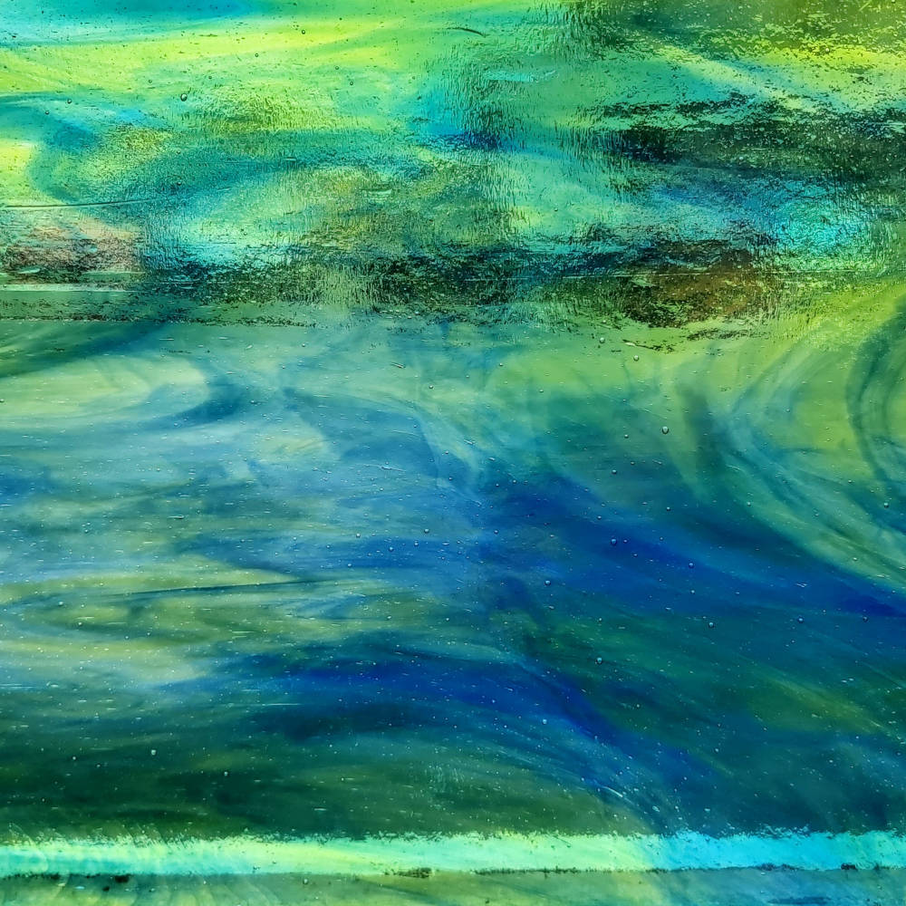 Dark Blue / Medium Green / Streaky Clear T