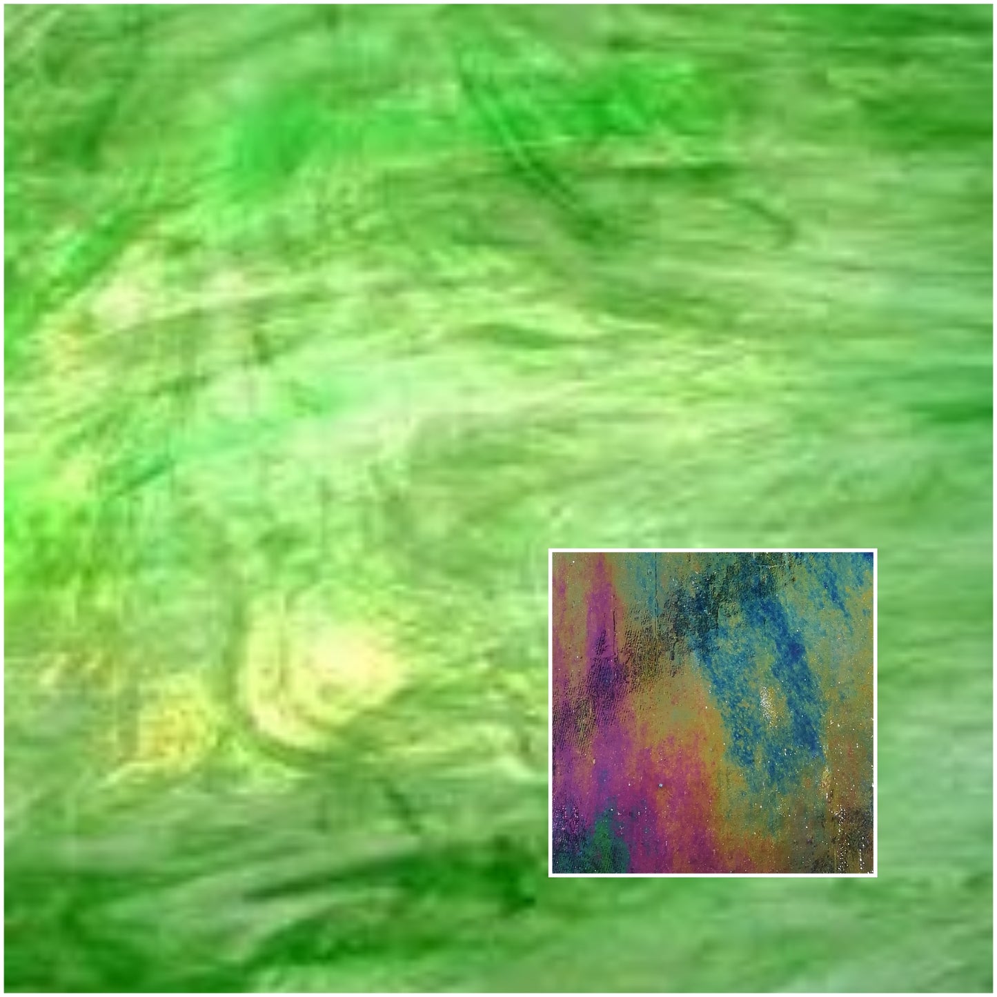 Dark Green / White Iridised MO