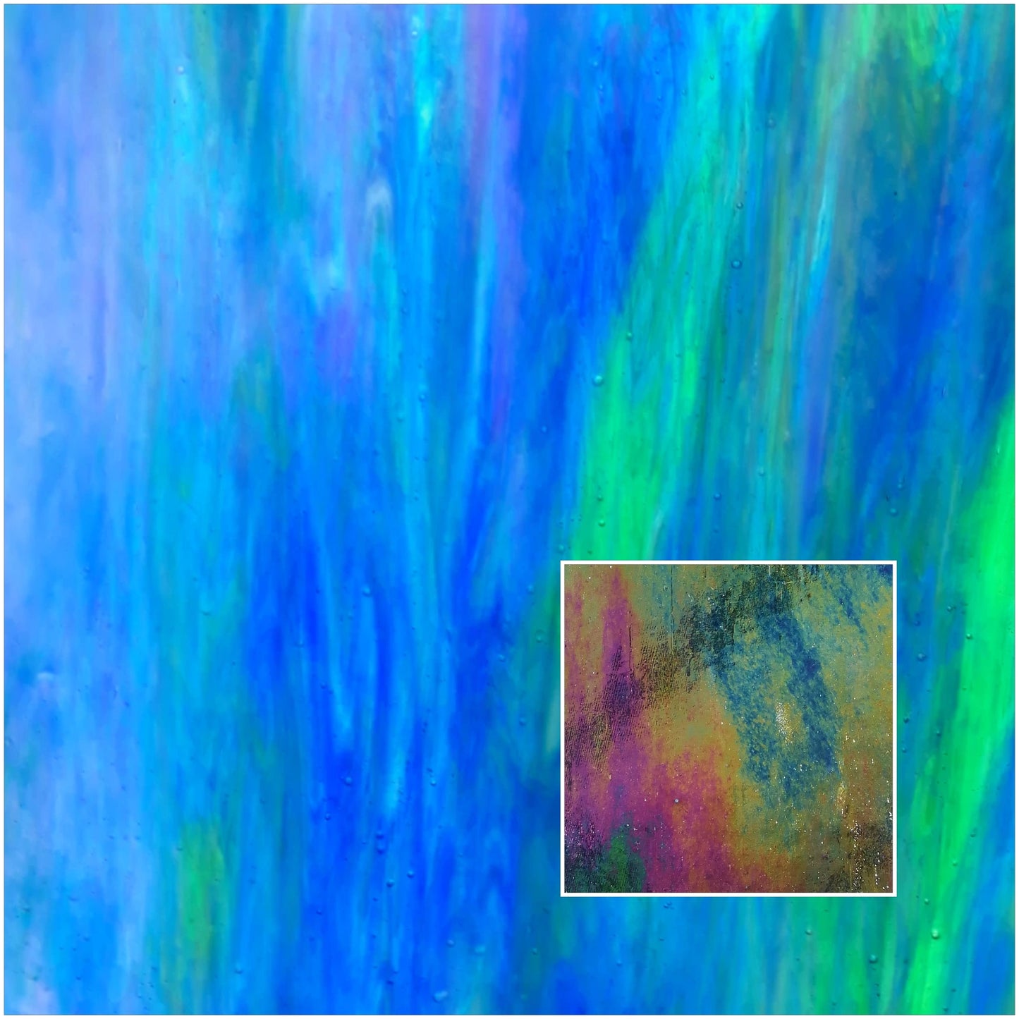 Dark Blue / Medium Green / White Iridised MO