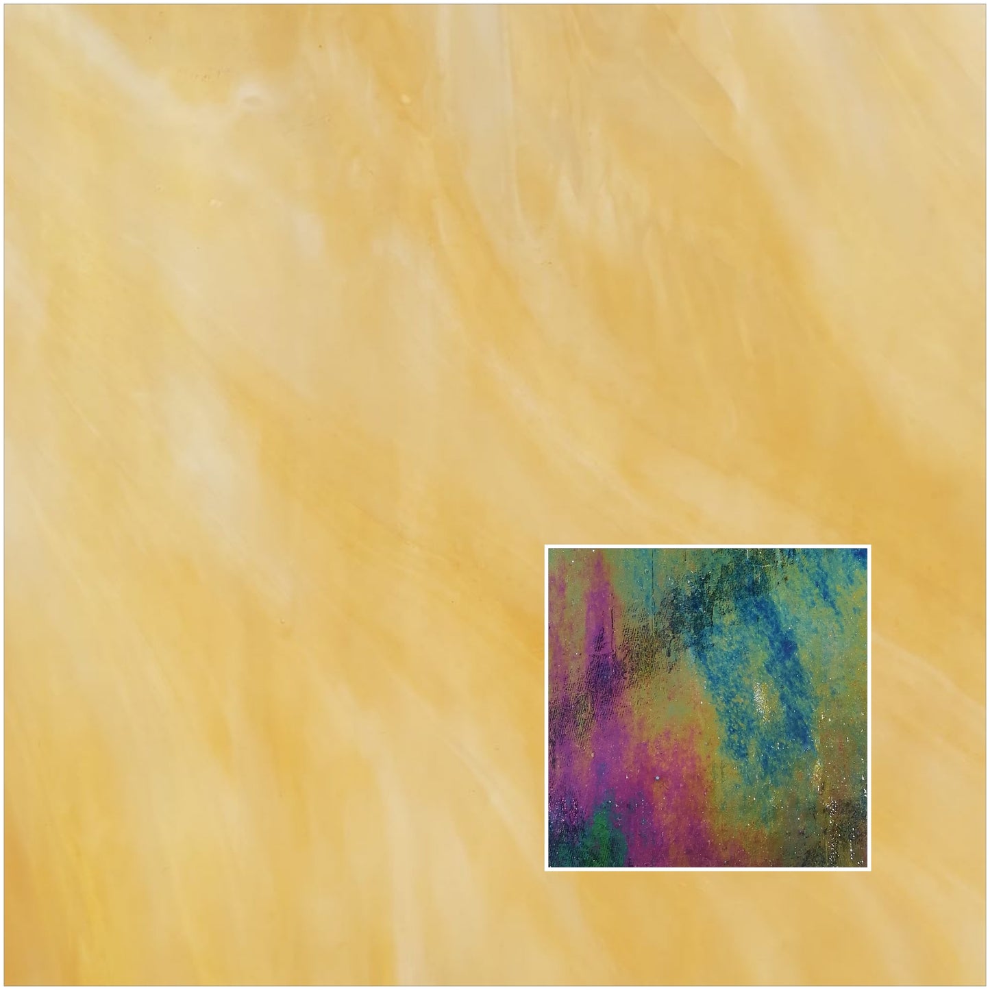 Medium Amber / White / Clear Iridised MO