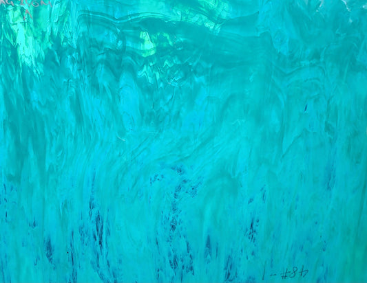Teal/White Wispy M