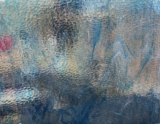 Clear/Blue Wispy Cathedral T