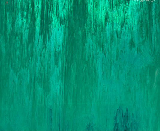 Teal/White Wispy M