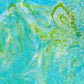 White/Aqua/Green O