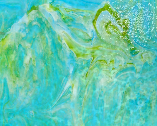 White/Aqua/Green O