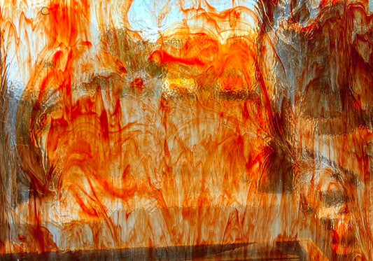Clear/Red Wispy T