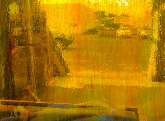 Orange Streaky Iridised T