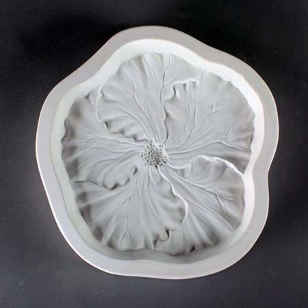 Hibiscus Frit Cast Mould -7.5 x 8 in.