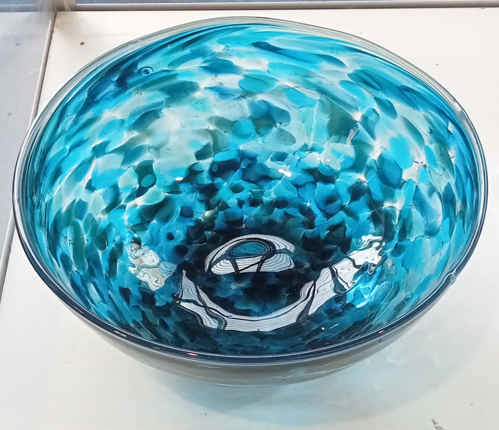 Grinter Keith Grinter - Ocean Blue Bowl – Glass Station