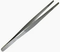 Blunt Tweezer Stainless Steel 6inches Serrations