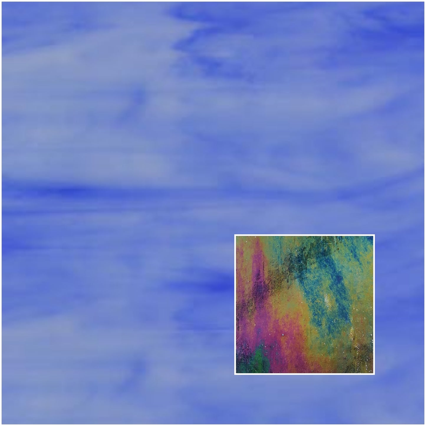 Cobalt Blue / White Iridised O
