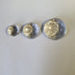 Round Clear Faceted Jewels (High Crown) T
