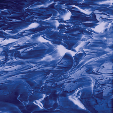 Navy Blue / White Wispy MO